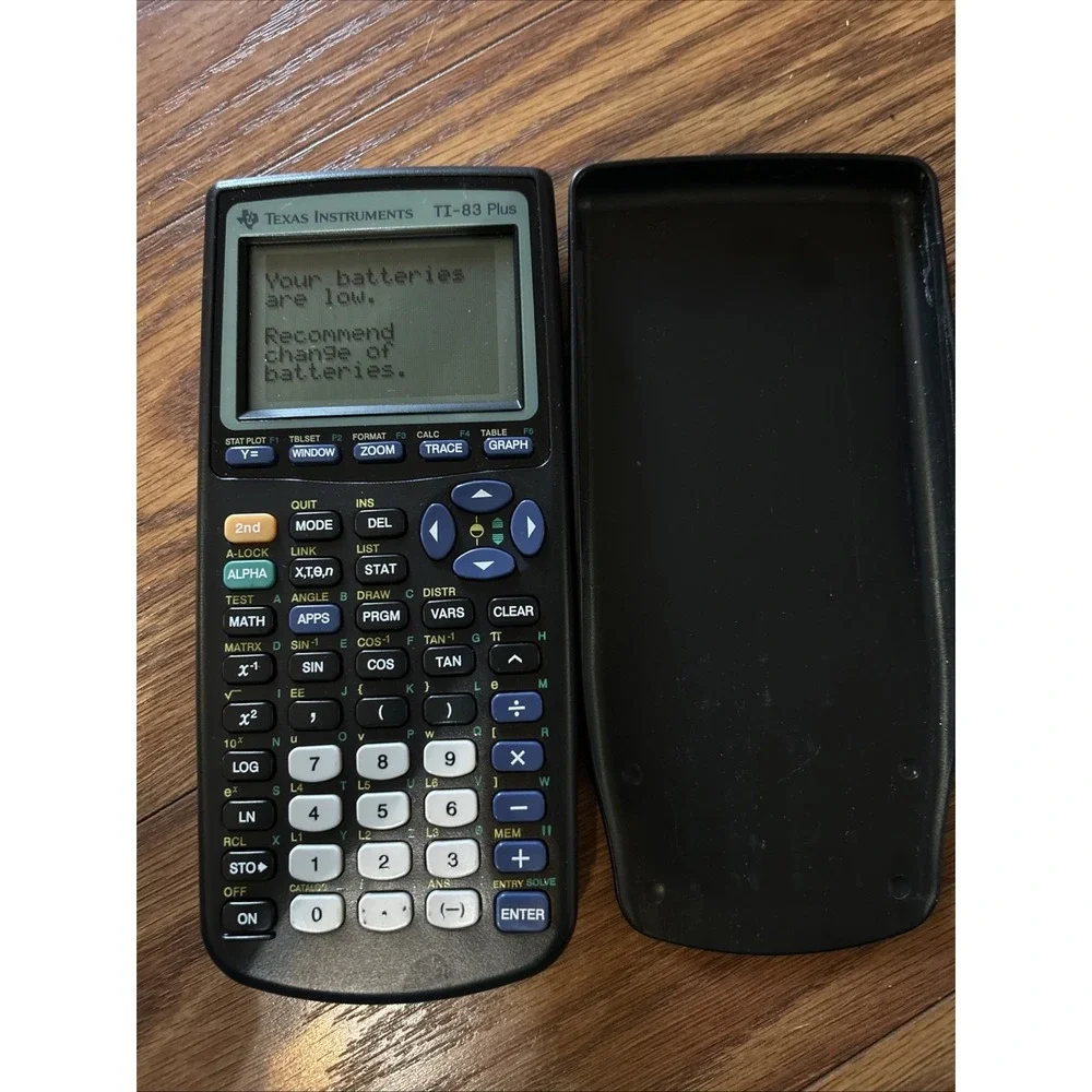 Texas Instruments Graphing Calculator TI 84 Plus w/ Cover Perfect Working